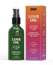 Love Oil Coconut Oil-Based Lube – 100% Natural Organic Moisturizing Glide