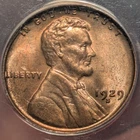 1929-S BU Unc. Lincoln Cent ~ Anacs MS65 RB Looks Full Red