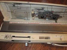 Nice Vintage Brother KH-840 Knitting Machine with Hard Case Made In Japan
