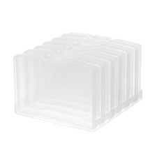 Transparent 4" x 6" Photo Storage Boxes, 6 Inner Photo Organizer Cases with T...