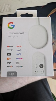 Google Chromecast 4 HD mit Google TV - Weiß (GA03131-DE)