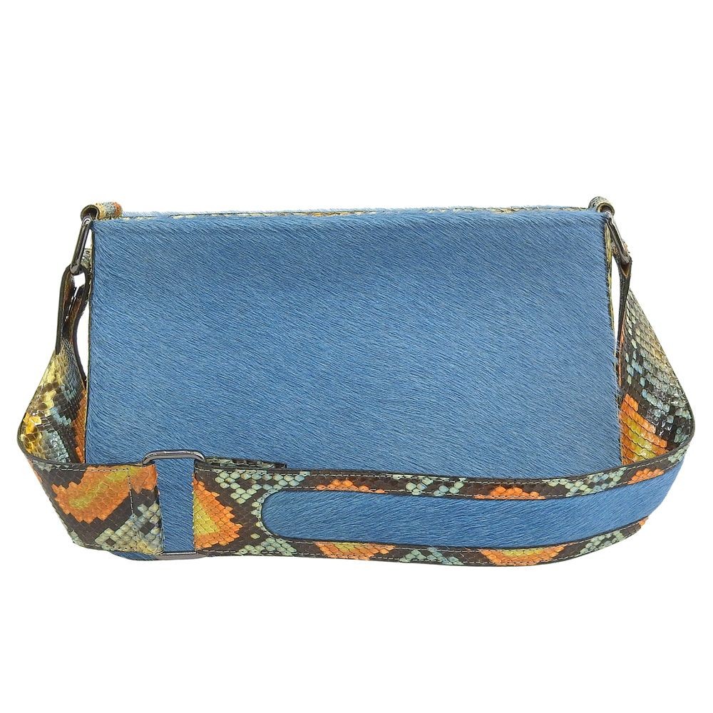 Givenchy Python 2Way Bag Blue Multi-Color Leather… - image 2