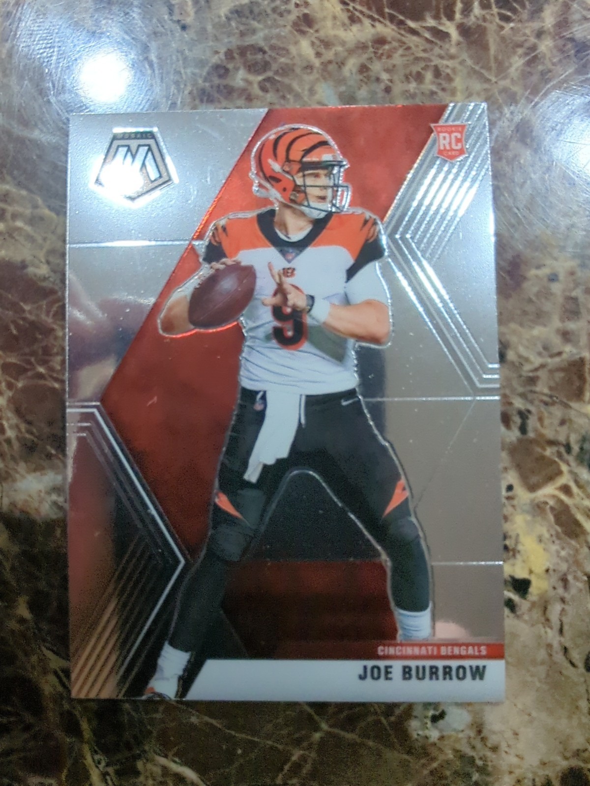 2020 Panini Mosaic Joe Burrow #201 Rookie RC Cincinnati Bengals 