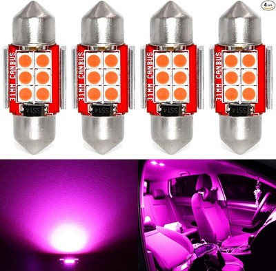 Super Bright DE3175 LED Purple Bulb 3030 6-SMD Festoon 1.25'' 31mm DE3021 DE3022