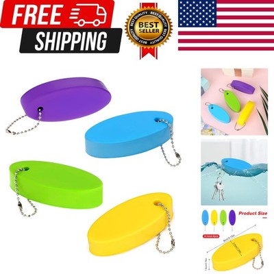 Floating Keychain for Boat Keys, 4 Pack Waterproof Bright Color Key Rings Pendan