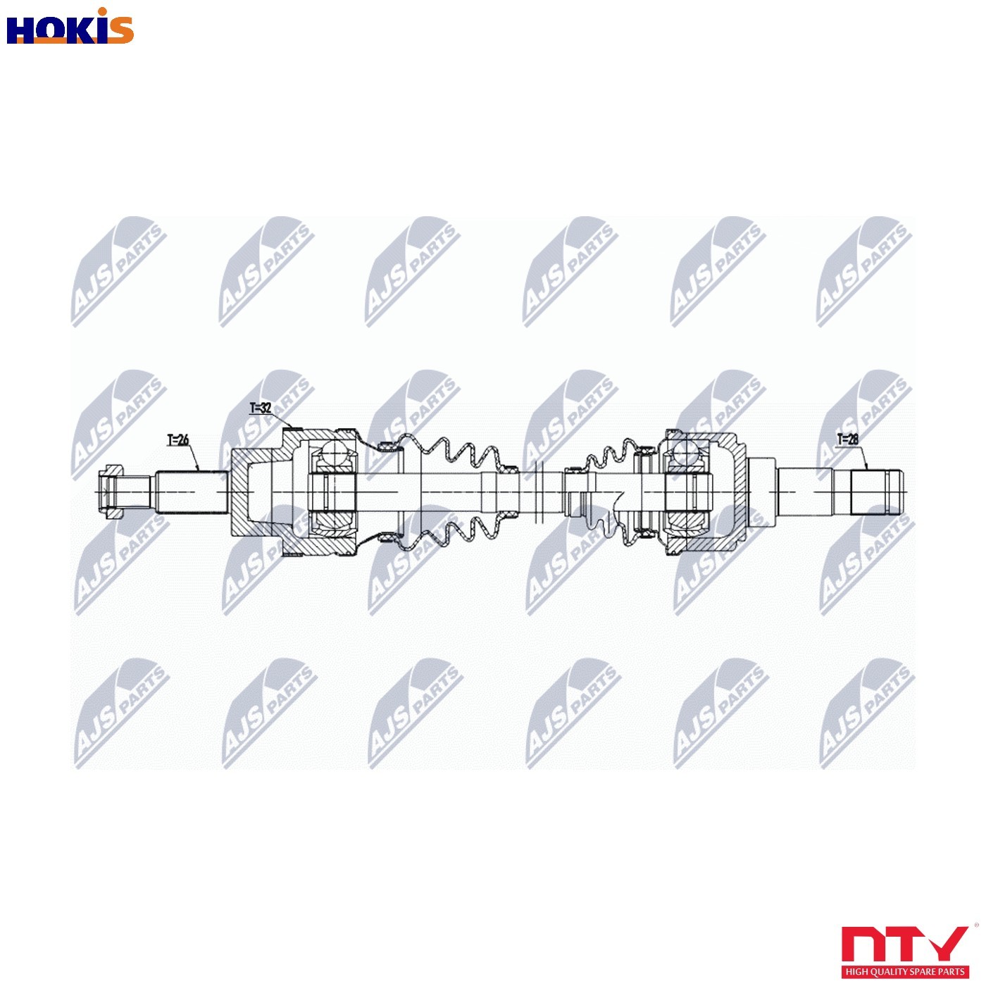 N.T.Y. NPW-JG-008.NTY Drive Shaft for JAGUAR - Image 6