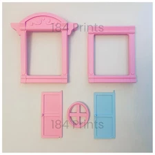 3D Printed Replacement Door or Window (Fit Fisher Price Loving Family Dollhouse)