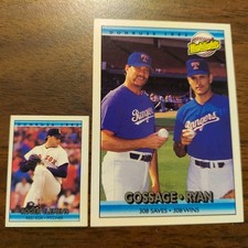 Nolan Ryan 1992 Donruss 555 & Roger Clemens Micro Mini Cracker Jack #7 SER 1 MLB