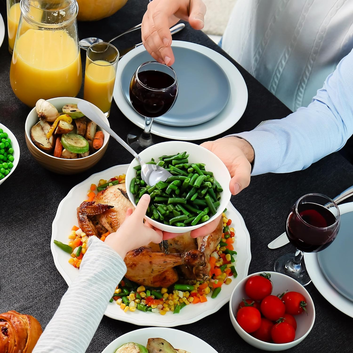 X-Large Stainless Steel Serving Spoons (2-Pack), Buffet & Banquet Style Serving 