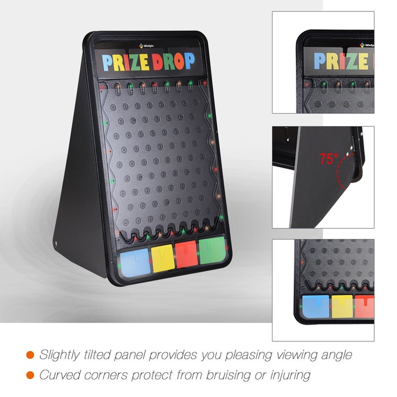 41x25" Prize Drop Fortune Board Family Party LED Light Kid Disk Game Live Stream