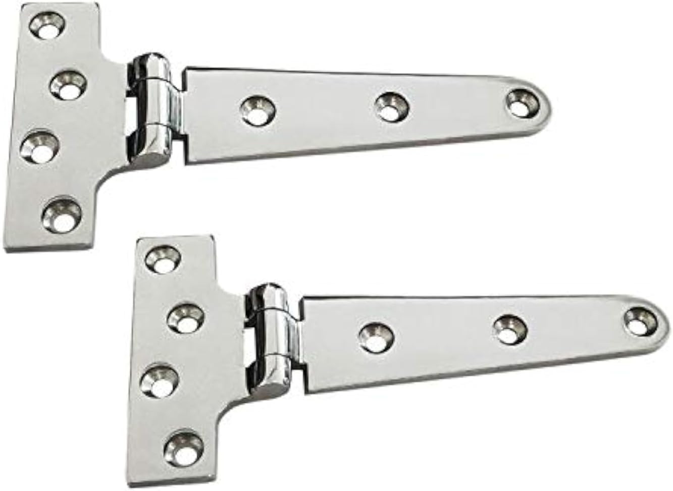 NRC&XRC Pair of 316 Stainless Steel Heavy Duty Marine Grade T Hinge 6in 