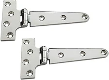 NRC&XRC Pair of 316 Stainless Steel Heavy Duty Marine Grade T Hinge 6in 