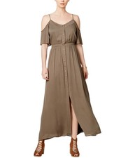 maison Jules Womens Cold Shoulder A-line Dress