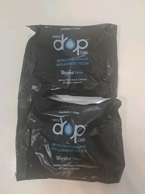 2-Universal Whirlpool Water Bottle Pitcher Every Drop Micro Contaminant Filters