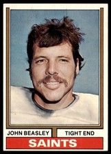 1974 Topps John Beasley Football Cards #16
