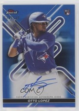 2022 Topps Finest Finest Auto Blue Refractor 15/150 Otto Lopez #FA-OL Auto 3c2