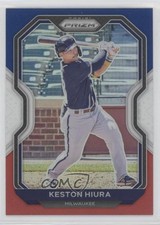 2021 Panini Prizm Tier III Red White & Blue Prizm Keston Hiura #202 15t9
