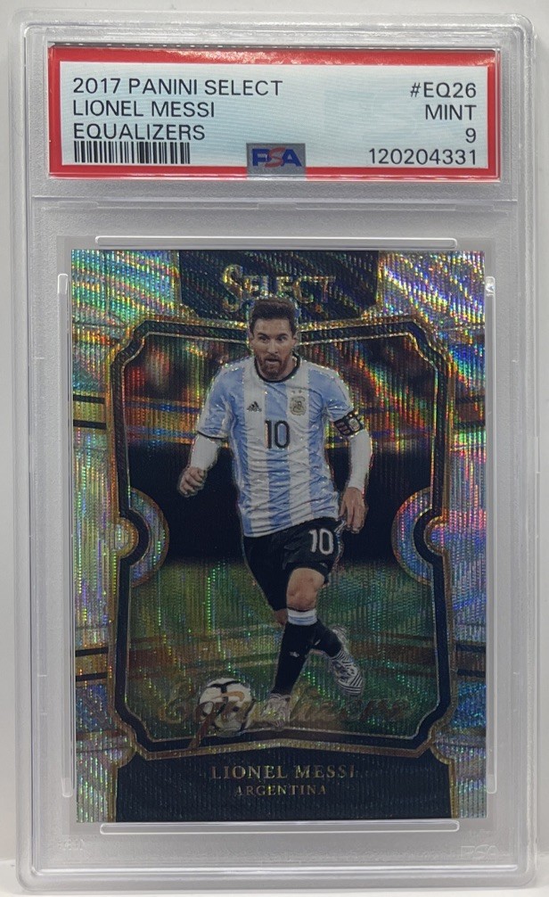 Panini Select 2017-18 Equalizers Lionel Messi EQ-26 PSA 9 MINT Prizm Argentina