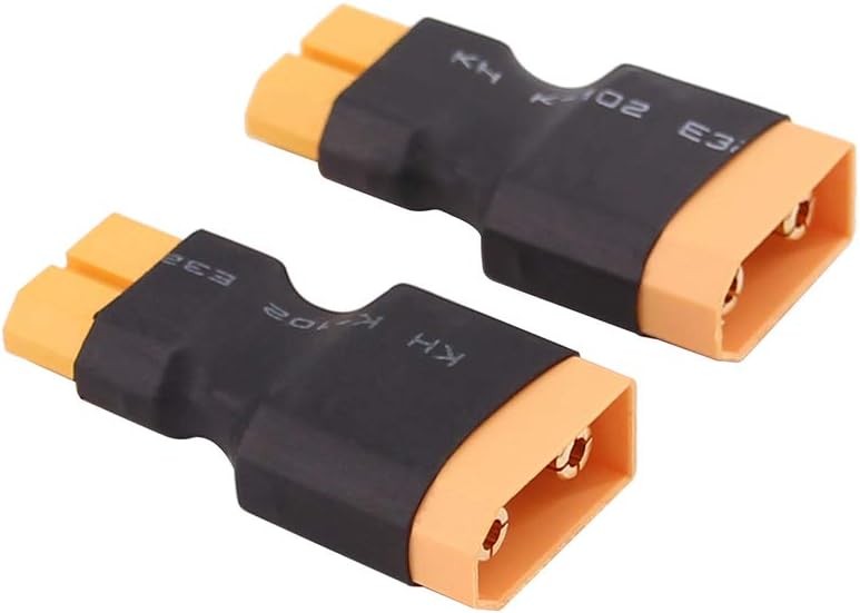 2pcs XT90 to XT60 Connector Adapter Male to Female