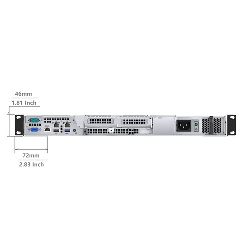 1U Universal 4-Post Rack Mount Server Shelf Rails for Dell Compaq HP IBM APC ... - Picture 5 of 7