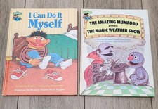Vintage 1980s Lot Of 2 Sesame Street Book Club Hardcover Jim Henson's Muppets