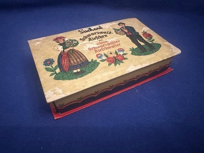 alte Original Schachtel  Suchard Schwarzwald Kirschen Ph. Suchard Lörrach Baden