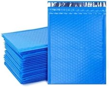 100 #0 6x10 Azul Poli Burbuja Acolchado Sobres Correos Estuche de Envío 6"x10"