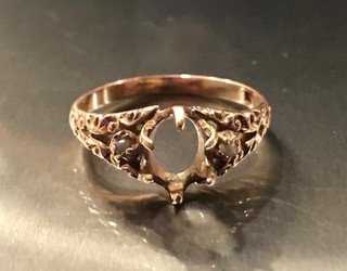 Antique Victorian 10k Gold Ring Women’s Vintage Jewelry 2g w/ Pearls Scrap!