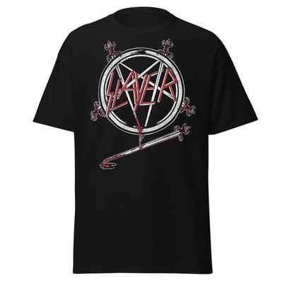 Slayer Sword Logo Jumbo Print Officially Licensed Mens T Shirt Black