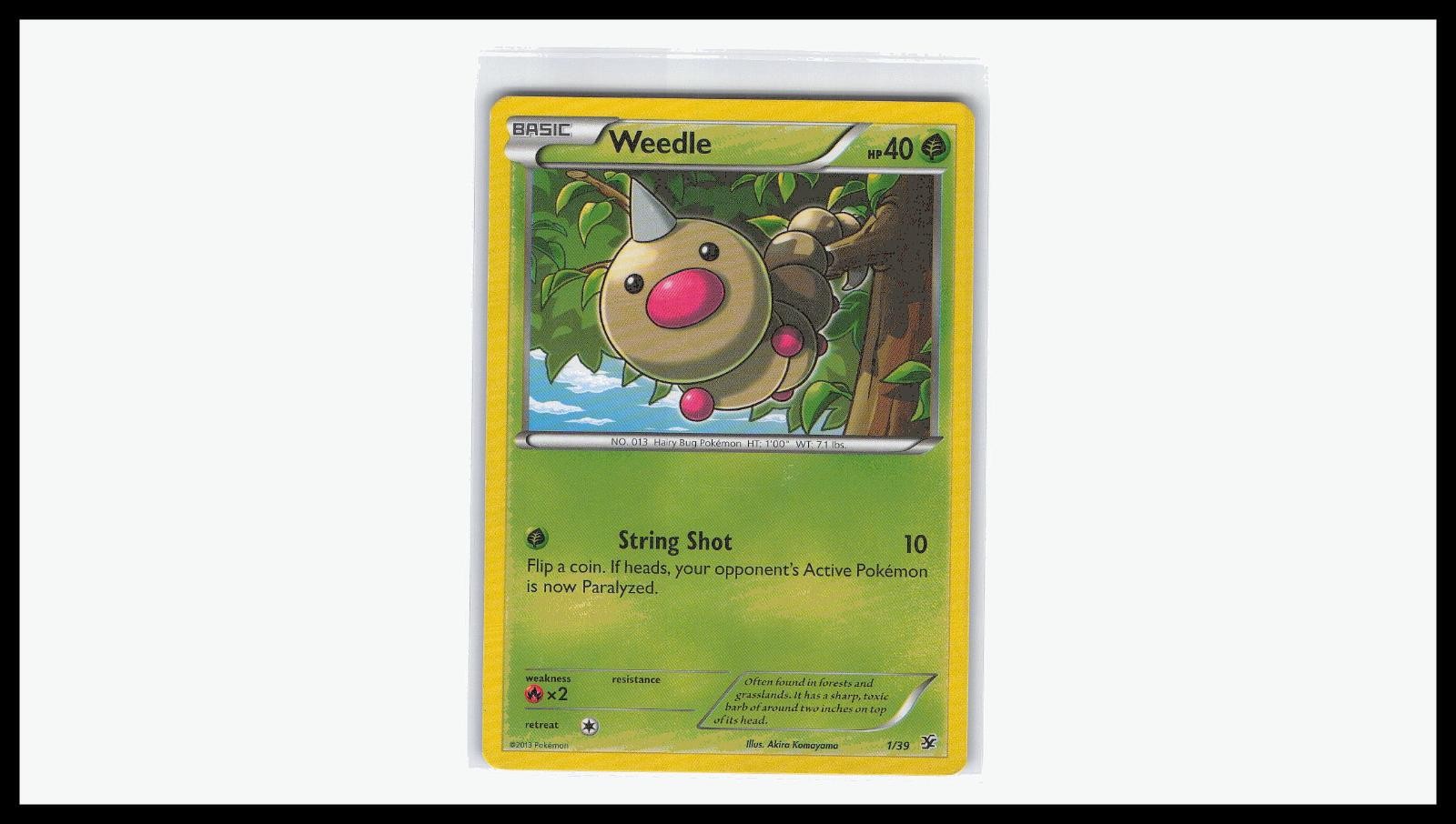 Weedle 1/39 Kalos Starter Set Pokemon Lightly Played