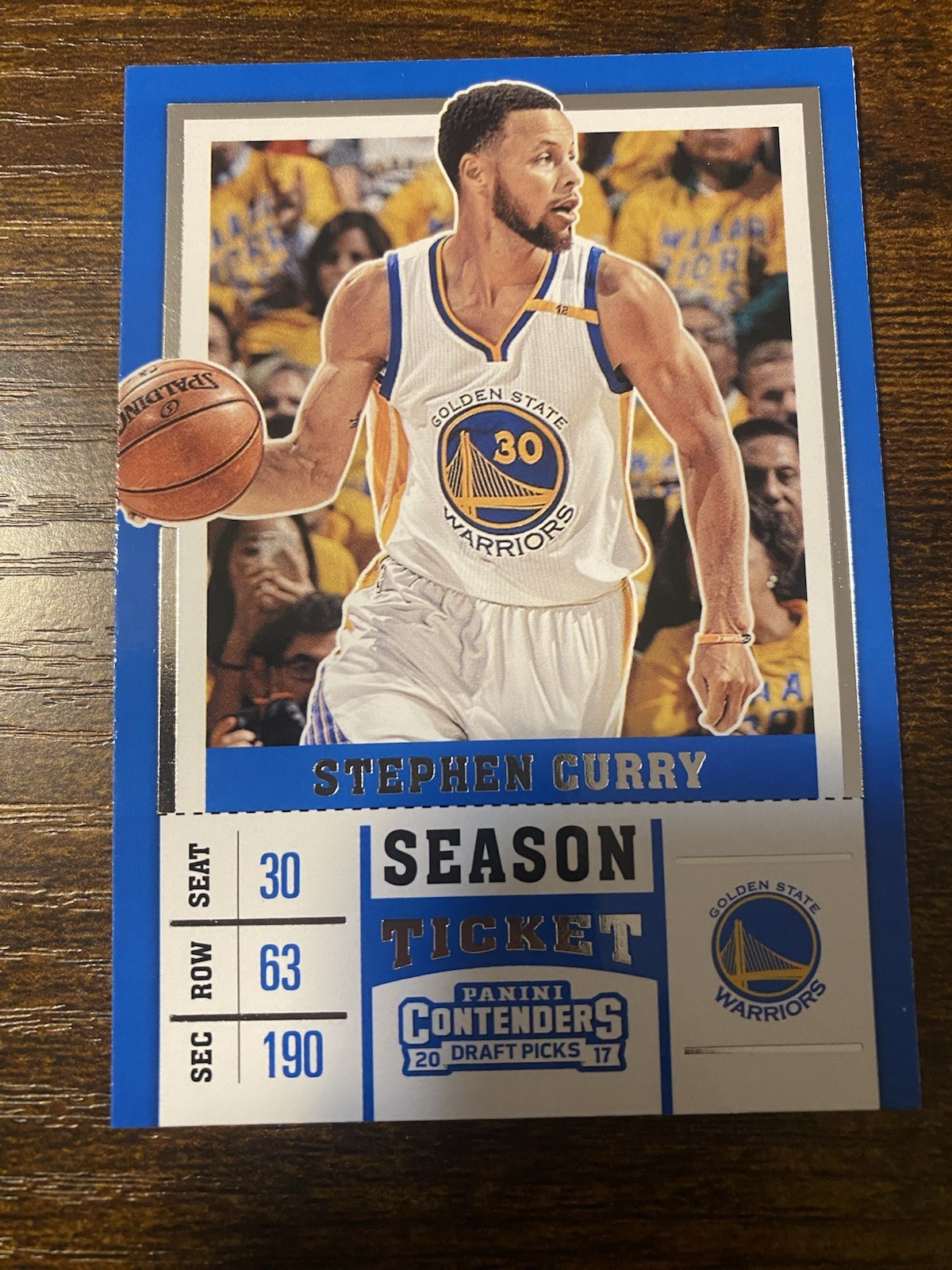 2017-18 Panini Contenders Draft Picks Season Ticket Stephen Curry #46