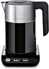 Bosch Styline TWK8633GB Variable Temperature Cordless Kettle, 1.5 litres, 3000W