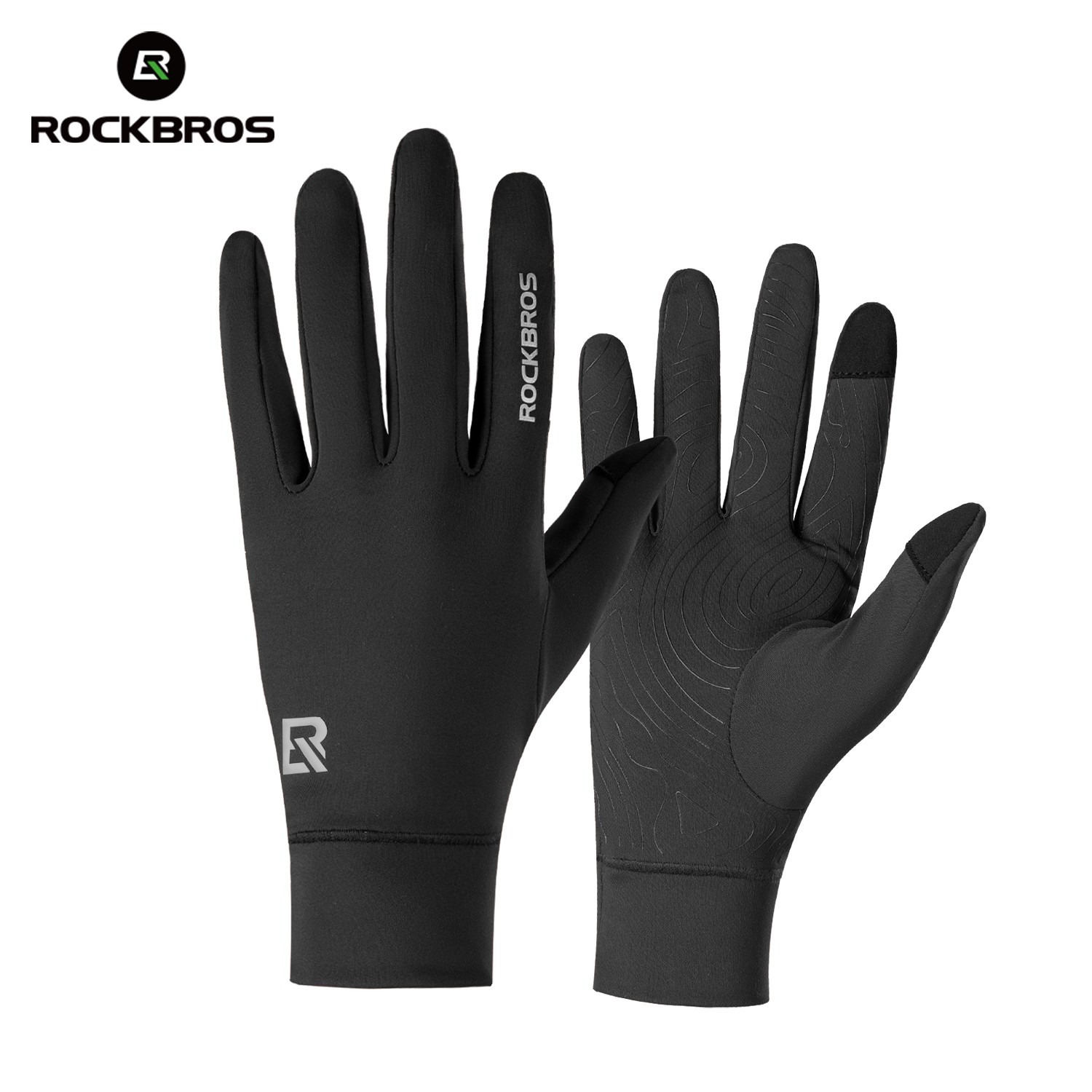 ROCKBROS Cycling Gloves Warm Fleece Touchscreen Non-slip Windpoof Bicycle Gloves 3290₽