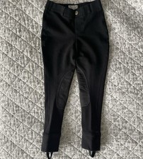 TUFF Rider Children Sz 06 Black Horse-Riding Equestrian Pants Washed Never Worn