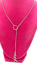 Starfish Lariat Sterling Silver Pendant Necklace 18"-19"
