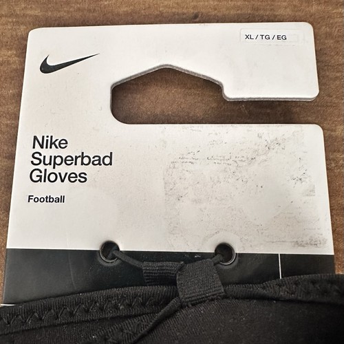 Nike Army Knights Team Issued Superbad 7.0 Football Gloves Black Size XL New - Picture 3 of 5