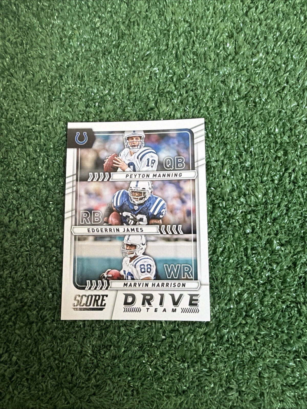 2017 Score #19 Edgerrin James / Marvin Harrison / Peyton Manning Drive Team AH1