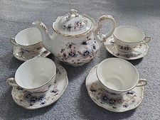 Zsolnay Tea Set  (Cornflower Design)