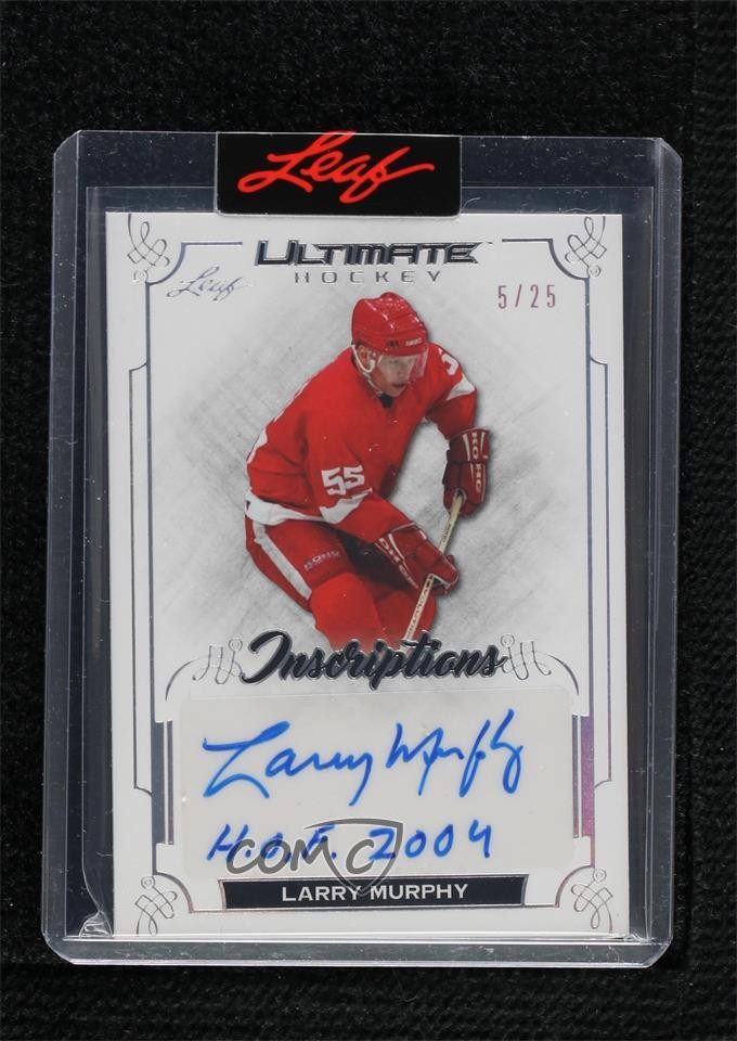 2023 Leaf Ultimate Inscriptions Silver Spectrum 5/25 Larry Murphy Auto HOF 8q5