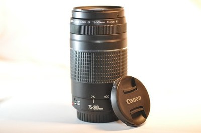 Canon EF 75-300mm f/4-5.6 III lens NICE for EOS A2 630 Rebel T8 T7 T6 90D 80D 5D