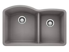 Blanco Kitchen Sink, 1 SILGRANIT in Metallic Gray, 440178