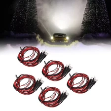 5Pcs RC Car LED Light Kit 24.8in 6LED Per Piece Durable Silicone Easy Operation