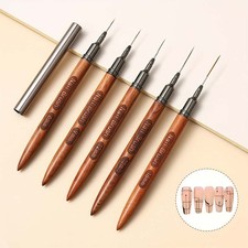 Premium Sturdy Smooth Wooden Handle Nail Art Detail Brush for Nail Design USA
