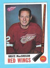 1969-70 Topps 63 Bruce MacGregor Detroit Red Wings! NM-MT! *SET BREAK*