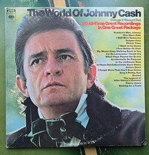 VTG The World Of Johnny Cash 2 Records Set Vinyl 33 RPM 12" LP GP 29 Gatefold