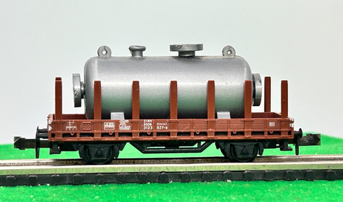 Trix N 51 3165 00 Vagón de 2 ejes cargado con caldera a presión | Zustand: Gebraucht