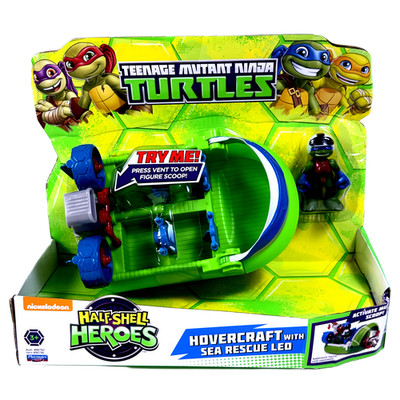 Teenage Mutant Ninja Turtles Leonardo Hovercraft Sea Rescue Leo Heroe Toy 3+