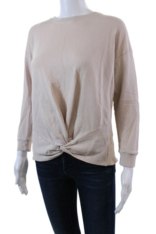 Sudadera Pullover Joie Para Mujer Cuello Redondo Mangas Largas Rosa Talla S Foto 2 de 4