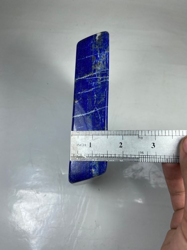Lastra di cristallo AAA+ lucido a forma libera 1,5 kg Lapislazzuli Afghanistan - Foto 14 di 16