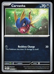 Carvanha 060/094 Phantasmal Flames Reverse Holo